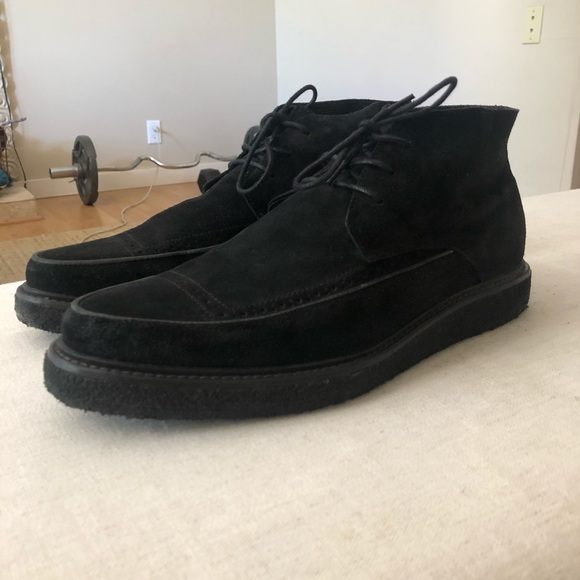 AllSaints Lark Creeper Boots in Black Suede - Picture 3 of 6